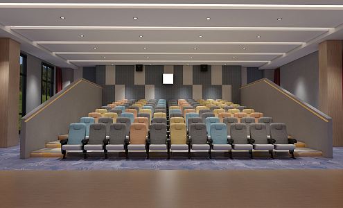 Modern Cinema Theater 3d model