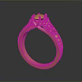 Golden Ring With Intricate Engraved Patterns And Elegant Design Details