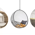 Stylish Hanging Chairs With Woven And Transparent Designs And Comfortable Cushions
