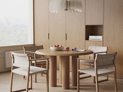 Modern HERMES Dining Table and Chair Solid Wood Dining Table and Chair Dining Table and Chair model