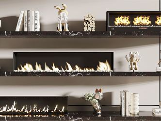 Modern Fireplace 3d model