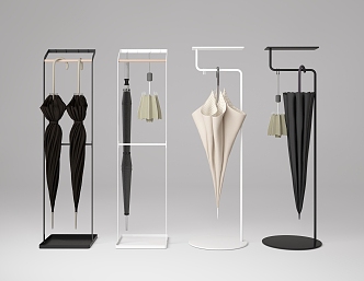 Modern Umbrella Rack 3d model