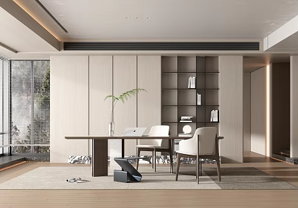 Modern study 3d model
