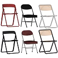 Folding Leisure Chairs in Various Colors with Metal Frame and Different Seat Designs
