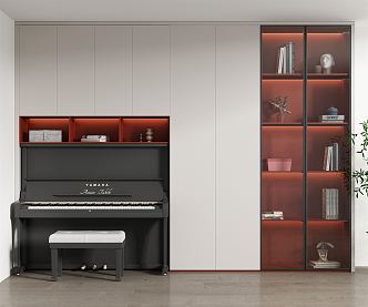 Modern Piano Cabinet 3d model