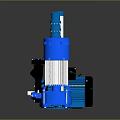 Various Types of Industrial Water Pumps with Blue and Black Components