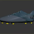 Professional Blue Teal Soccer Shoes With Modern Design And Yellow Studs