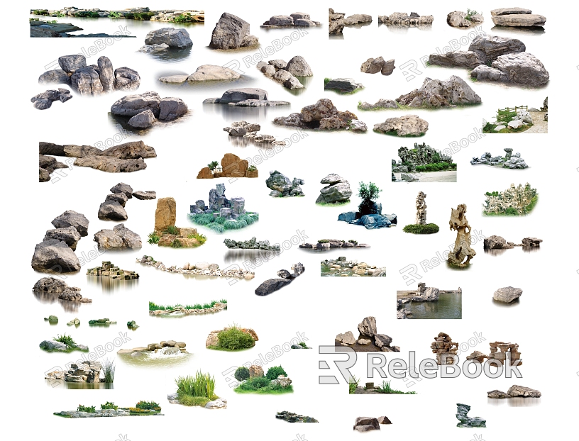 Landscape Stone Pile model