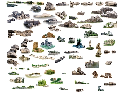 Landscape Stone Pile model