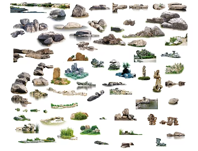 Landscape Stone Pile 3d model