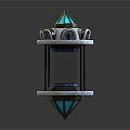Medical Device With Metal Frame Transparent Glass Blue Accents And Multi Layer Structure