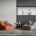 Modern Lazy Sofa 3d model