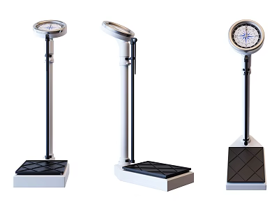 Practical Standing Weight Scales For Home Use With Different Base Designs 3d model