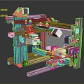 modern printer digital printer three axis printer cnc printer 3d model