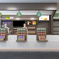 Modern Easy Joy Convenience Store With Shelves Full Of Daily Necessities And Groceries