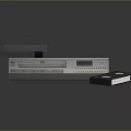 Vintage Electronic Appliance VCR Player With VHS Tape And Classic Design