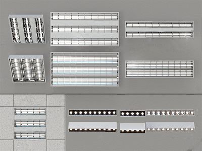 Modern Grille Lamp 3d model