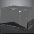 Modern Electronic Device Transparent Cube With Sleek Surface And Control Panel