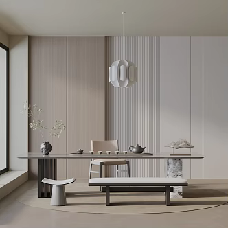 Modern table combination 3d model