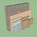 Building Component Wall Structure With Multi Layer Insulation And Decorative Materials