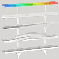 Innovative Modern Landscape Bridge Design Concepts With Vibrant Colors And Structures