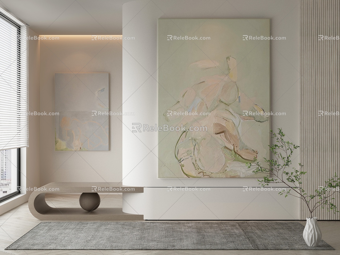 modern decorative painting 3d model