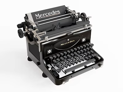 Vintage Mercedes Kitchen Appliance With Classic Black Design And Retro Style 3d model