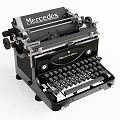 Vintage Mercedes Kitchen Appliance With Classic Black Design And Retro Style