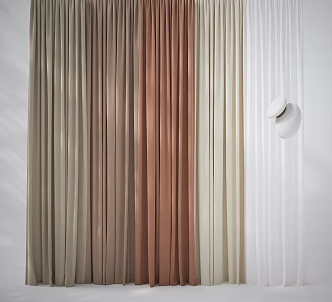 curtain gauze curtain 3d model