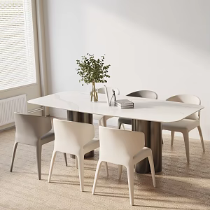 Modern table combination 3d model