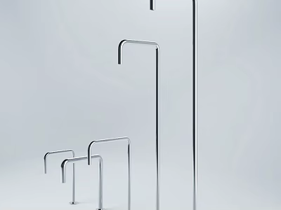 Modern Kitchen Faucets With Sleek Stainless Steel Design Durable Build And Contemporary Style 3d model