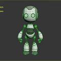 Modern robot toy sci-fi robot 3d model