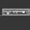 Industrial Equipment Open Electrical Control Cabinet Featuring Internal Wiring Switches And Meters