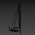 Crushed stone pile machine Piling machine Construction machinery Construction machinery 3d model