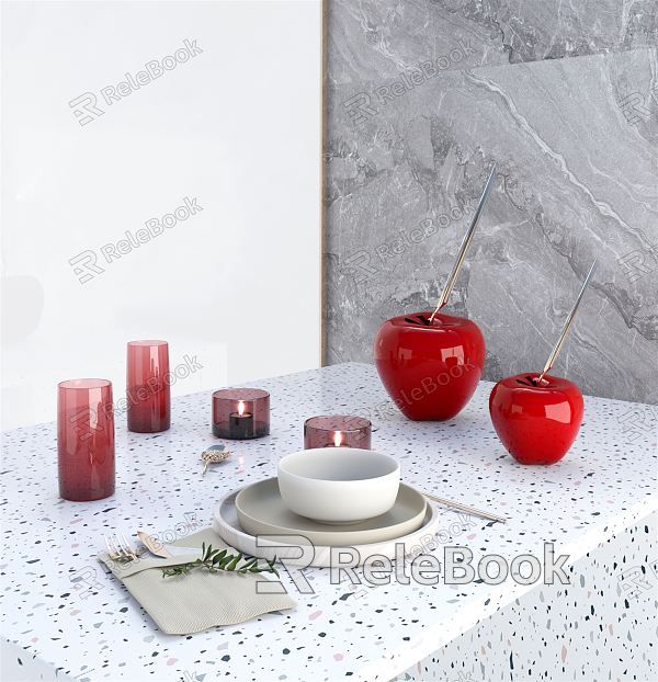 Modern Tableware Tableware Ornaments model