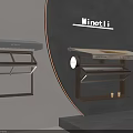 Minotti Modern Wall Mounted Shelves With Wooden And Metal Structure Design