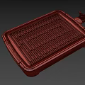 Portable Outdoor BBQ Grill With Metal Grates And Silver Frame Design