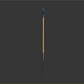 Modern spade shovel pointed spade 3d model