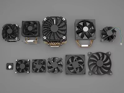 Modern CPU Radiator Radiator 3d model Modern CPU Radiator Radiator 3d model