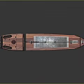 Cargo Freight Ship With Deck Cranes And Flat Transport Hull Design For Maritime Use