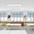 Modern Classroom Art Classroom 3d model