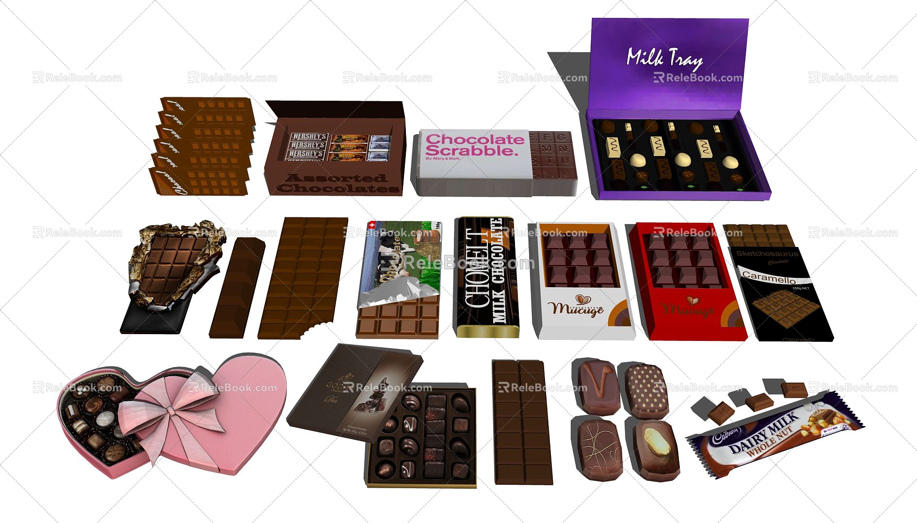 Modern Chocolate 3d model