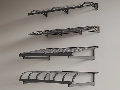 Modern Outdoor Awnings With Variety Of Metal Frame Designs For Home Patio Use 3d model