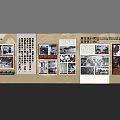 Cultural Art Exhibition Hall Featuring Historical Photos And Text Display Panels