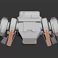 Modern Robot Assistant Small Robot Butler 3d model