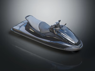 High End Sleek Jet Ski Yacht With Seat And Controls 3d model High End Sleek Jet Ski Yacht With Seat And Controls 3d model