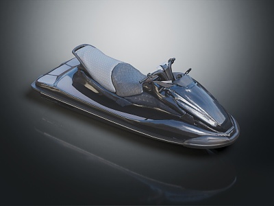 modern assault boat racing yacht 3d model