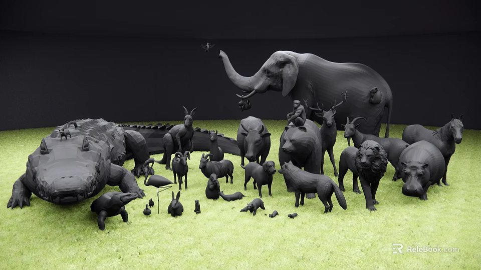 Reptile Species In Natural Habitat With Scales And Behavioral Traits 3d model 