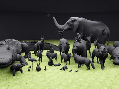 Reptile Species In Natural Habitat With Scales And Behavioral Traits 3d model