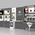 Showcase Booth Cosmetic Cabinet Container 3d model